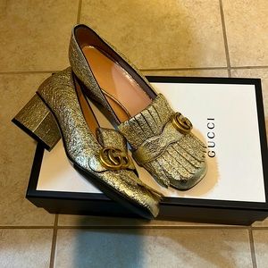 Gold Gucci Marmont